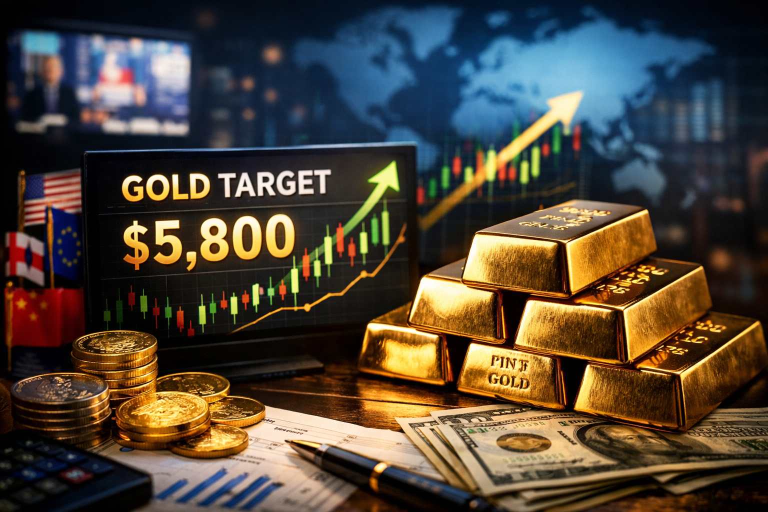 Global Markets Eye Further Upside in Gold: $5,800 Scenario Gains Attention